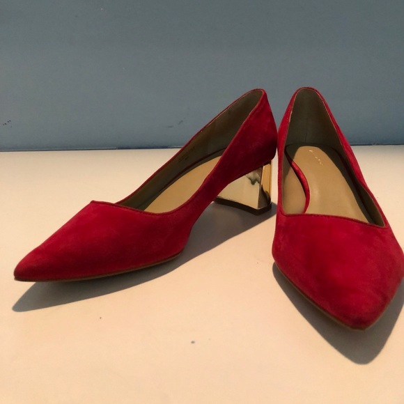 Ann Taylor Shoes - Ann Taylor red velvet shoes